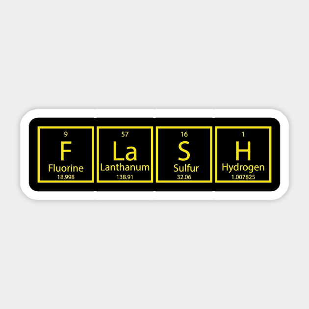 FLASH Sticker by KARMADESIGNER T-SHIRT SHOP